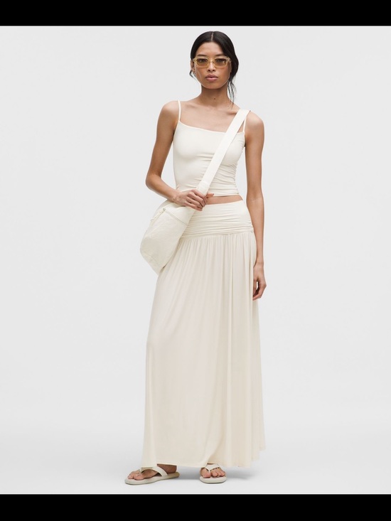 lululemon athletica Dresses & Skirts - 2 in 1 Lululemon athletica Cream Maxi Skirt/Dress